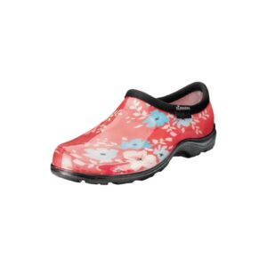 Sloggers Womens Rain Shoes Floral Fun Coral Size 8