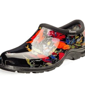 Sloggers Womens Rain Shoes In Fields Balck Size 11