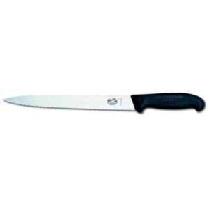 Victorinox Slicing Knife 25 cm Wavy Edge with Black Handle