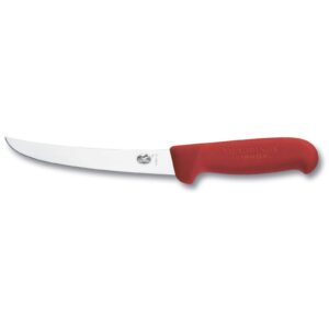 Victorinox Boning Knife 15 cm Curved Blade with Red Handle