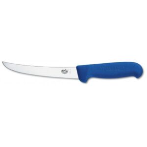 Victorinox Boning Knife 15 cm Curved Blade with Blue Handle