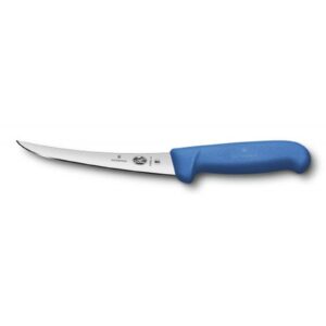 Victorinox Boning Knife 15 cm Curved Blade with Blue Handle