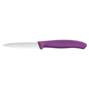 Victorinox Paring Knife 8 cm Wavy Edge with Purple Handle