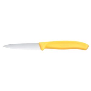 Victorinox Paring Knife 8 cm Wavy Edge with Yellow Handle