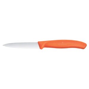 Victorinox Paring Knife 8 cm Wavy Edge with Orange Handle