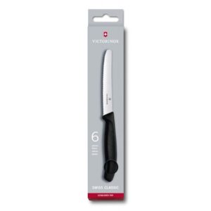 Victorinox Steak Knife Set 11 cm 6-Piece Round Tip Hanging Box