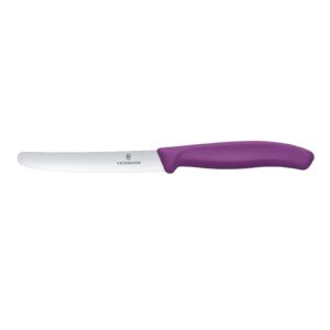 Victorinox Tomato & Sausage Knife 11 cm with Purple Handle