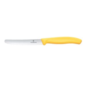 Victorinox Tomato & Sausage Knife 11 cm with Yellow Handle