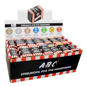 ABC Steel Wool 7 Assorted Grades 28-Piece Display