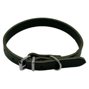 Taurus Tough Full Leather Dog Collar 16 mm x 405 mm Black