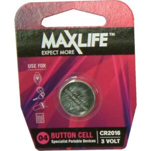 Max-Life Batteries Lithium Button CR2016
