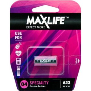 Max-Life Batteries Alkaline LR-23A 12 VOLT