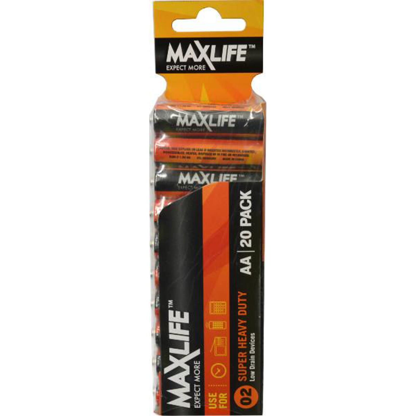Max-Life Batteries Super Heavy Duty - AA 20-Pack