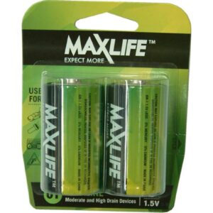 Max-Life Batteries Alkaline - D 2-Pack