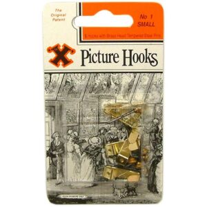 Bayonet X Picture Hooks Small - 5pce Blister Pack #1