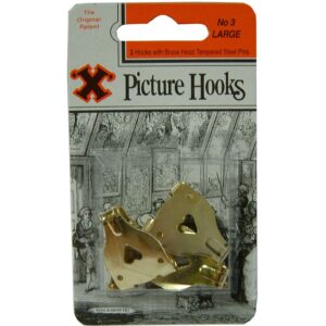Bayonet X Picture Hooks Double - 3pce Blister Pack #3