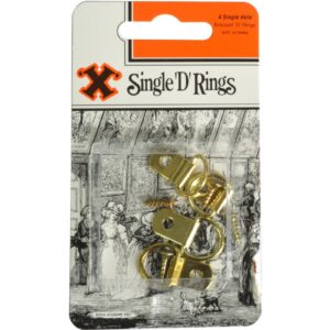 Bayonet X Picture D Rings Brassed - 4pce Blister Pack Single