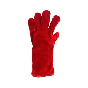 Omni Lined Leather Gauntlet Gloves - Unlabelled