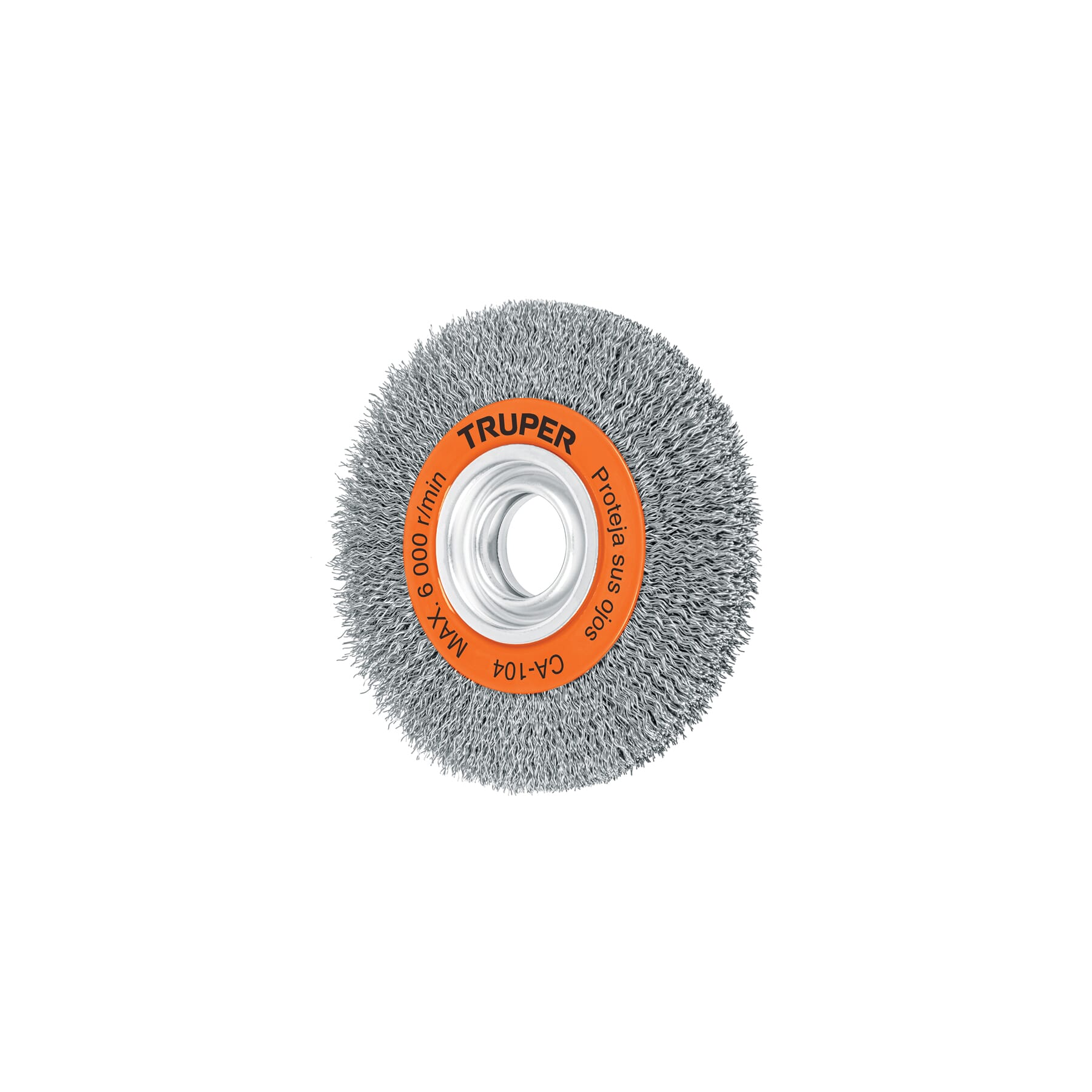 Truper Wire Wheel Brush Crimped for Bench Grinder 150mm x 19mm