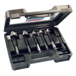 Rex-Plus Electricians Self Feed Wood Bit Set in Blow Mould Case 6pc 25