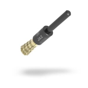 Jaz End Brush 12mm x 30mm x 0.4mm - 6mm Shank - Coated Steel Loose- Tapered (BRUE-1230)