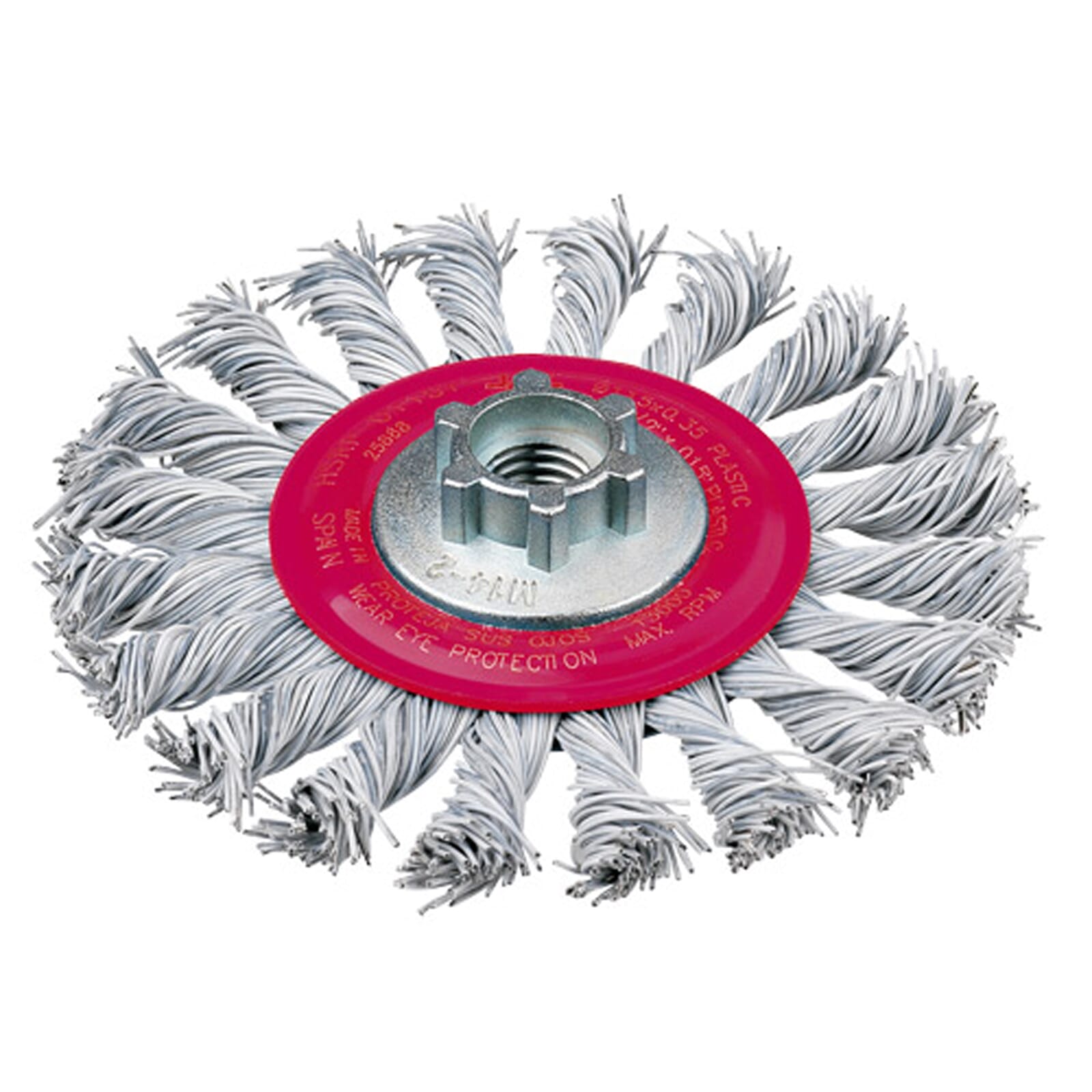 Jaz Wire Wheel High Speed Twist Knot 115mm x 26mm - M14 x 2 - Laminated Wire (BRUH-115L)