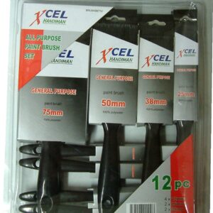 Xcel Paint Brush Set 12pce