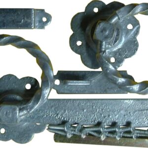 Xcel Ring Gate Latch - Twisted Galvanised 152mm Carded