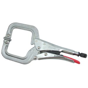 Strong Hand Locking C Clamp with Swivel Pads