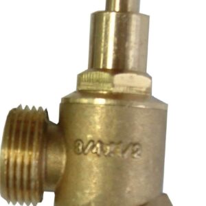 Xcel Hose Tap - Unpolished Brass #35 Angle type 15mm