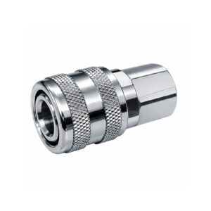 AmPro Female Coupler Chrome Plated Steel 1/4" BSP (Aro Type) Carded