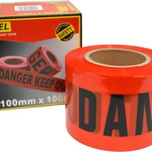 Xcel Barrier Tape - Danger Keep Out - Red 100mm x 100m