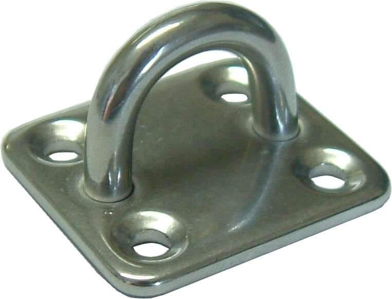 Xcel Deck Plate with Eye Stainless Steel #S321 8mm