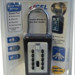 Xcel Key Safe Digital Lock Box - Hasp Attaching 5-Key