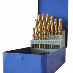 Rex-plus M2 HSS TiN Coated Jobber Drill Set 25pc 1-13mm