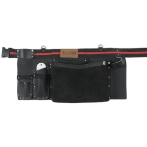 Taurus Tough Full Leather/Nylon Fencing Tool Belt Apron Black