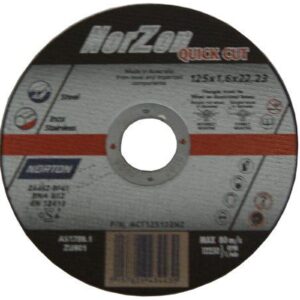 Norton Norzon Cut-Off Discs 125 x 1.6 x 22mm