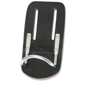 Taurus Tough Full Leather Galvanised Steel Hammer Holder Black