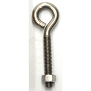 Hindley Eye Bolt & Nut - Stainless Steel #6SS 3-7/8 x 3/8 inch