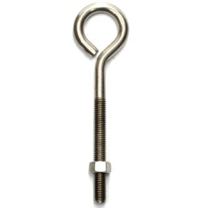 Hindley Eye Bolt & Nut - Stainless Steel #6BSS 6 x 3/8 inch