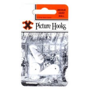 Bayonet X Hardwall Picture Hooks - 3pce Blister Pack Medium