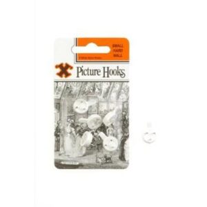 Bayonet X Hardwall Picture Hooks - 5pce Blister Pack Small