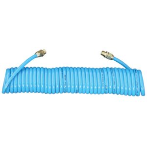 AmPro Polyurethane Air Hose with Fixed Head 1/4" ? 50 ft Blue