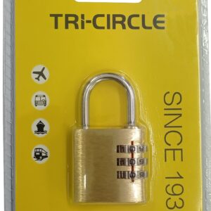 Tri-Circle Combination Padlock - #KD-T1030 30mm