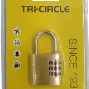 Tri-Circle Combination Padlock - #KDT3030 21mm
