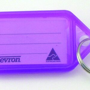 Kevron Key Tag Holder with Label - Loose Lilac