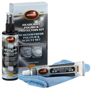 Autosol Headlight Protection Care Kit 3-Piece