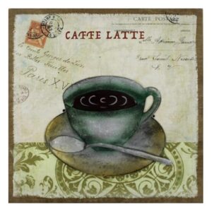Omni Rustic Caffee Latte Design Wall Art In 3D With Painted Hessian Backing. 600 X 600 X 30mm