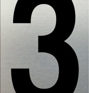 MG Aluminium Numbers - Self Adhesive 50mm 3
