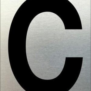 MG Aluminium Letters - Self Adhesive 75mm C